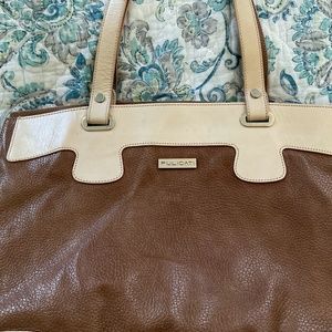 Italian leather tote bag